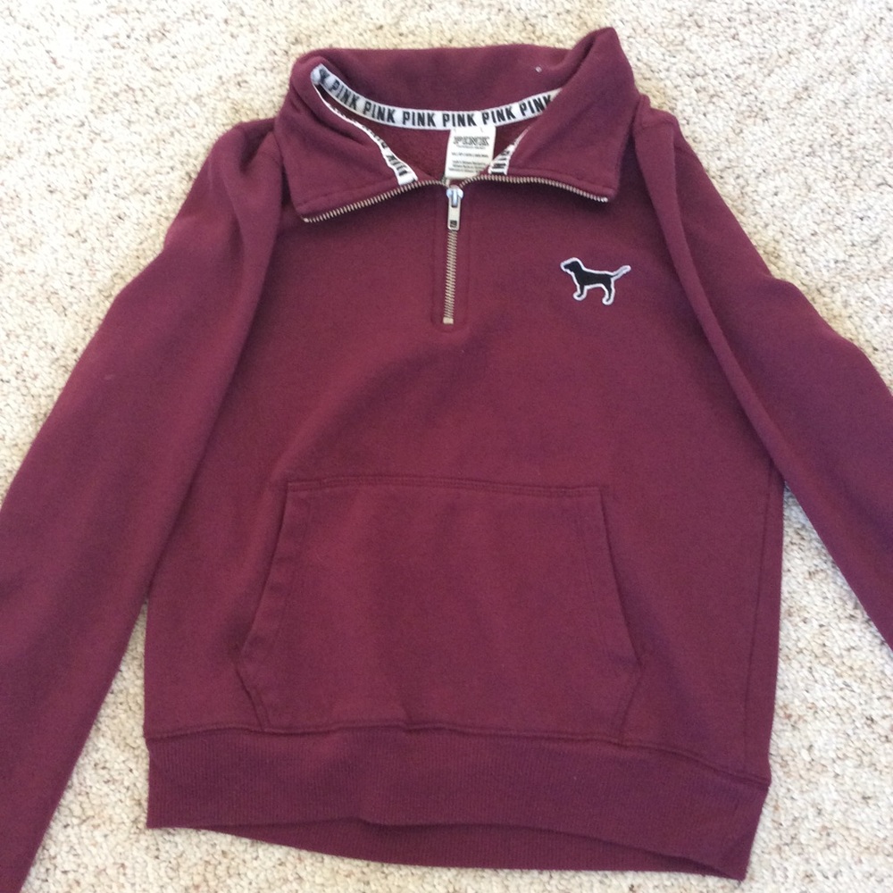 PINK Quarter zip hoodie